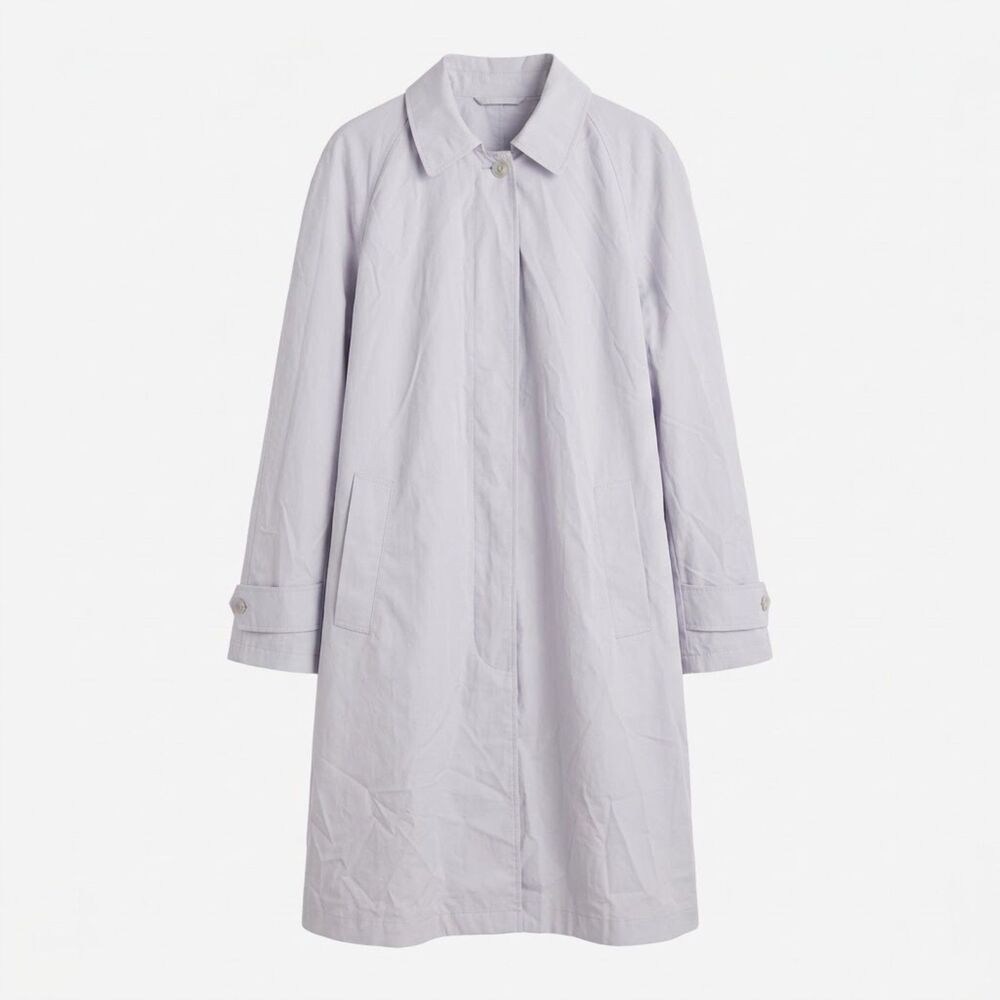 Allegri Weather Point Womens Raincoat Hooded Light Gray Size IT 46 US M